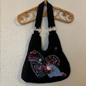 Retro Disney Black Eeyore Shoulder Bag